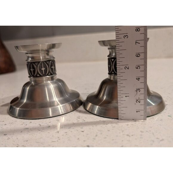 Vintage Pewter Candle Holders by Haugrud Norway 333 - Picture 7 of 12
